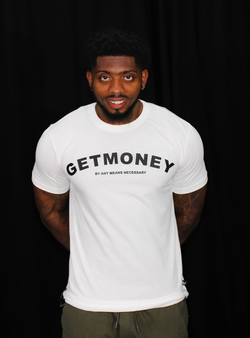 'GET MONEY' T-Shirt White